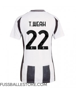 Günstige Juventus Timothy Weah #22 Heimtrikot Damen 2024-25 Kurzarm